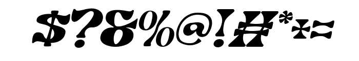 TheBaster-Italic Font OTHER CHARS