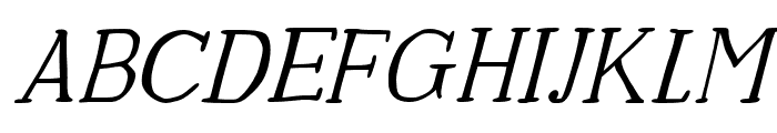 TheBenevolent-Italic Font UPPERCASE