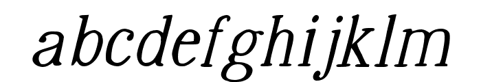 TheBenevolent-Italic Font LOWERCASE