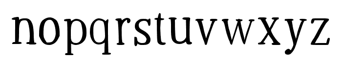 TheBenevolent-Regular Font LOWERCASE