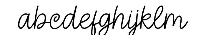 TheBrightly-Regular Font LOWERCASE