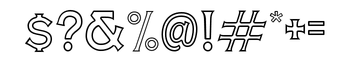 TheBuntroOutline Font OTHER CHARS