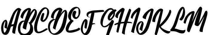 TheBustonh Font UPPERCASE