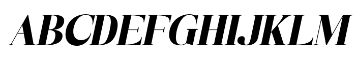 TheCasfia-ItalicBold Font UPPERCASE