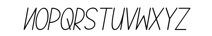 TheCostaItalic-Italic Font UPPERCASE