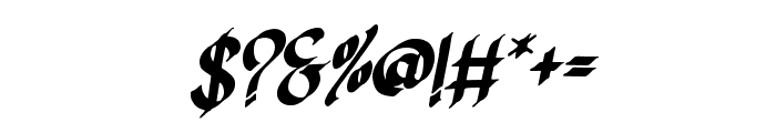 TheCrookus-Italic Font OTHER CHARS
