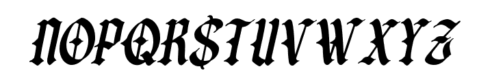 TheCrookus-Italic Font LOWERCASE