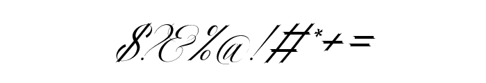 TheDellgadoItalic Font OTHER CHARS