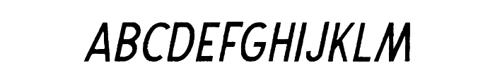 TheDodgerEdge-Italic Font UPPERCASE