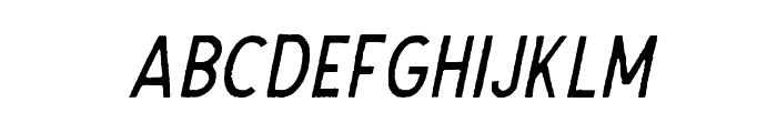 TheDodgerEdge-Italic Font LOWERCASE