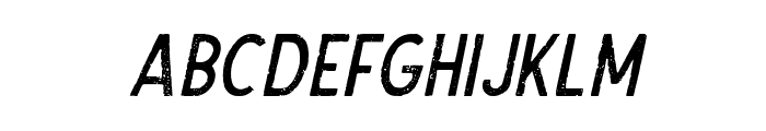 TheDodgerRough-Italic Font LOWERCASE