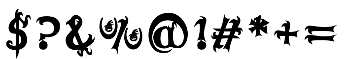 TheHallowed-Bold Font OTHER CHARS