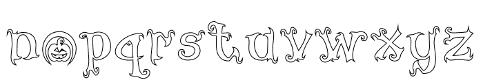 TheHallowed-Outline Font LOWERCASE
