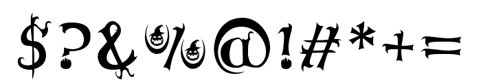 TheHallowed-Regular Font OTHER CHARS