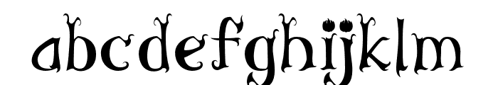 TheHallowed-Regular Font LOWERCASE