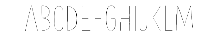 TheHandWide-Light Font UPPERCASE