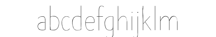 TheHandWide-Light Font LOWERCASE