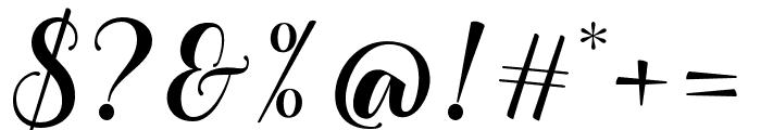 TheHumbleScript Font OTHER CHARS