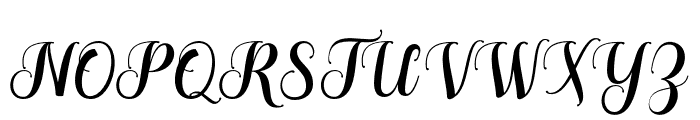 TheHumbleScript Font UPPERCASE