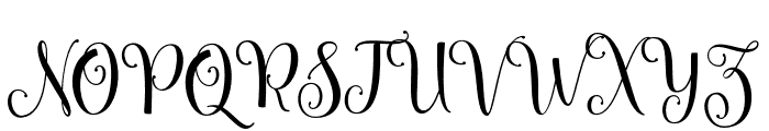 TheJulietteScript Font UPPERCASE