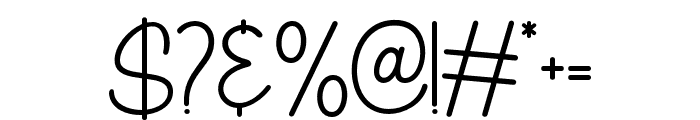 TheKallyne-Regular Font OTHER CHARS