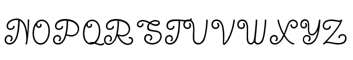 TheKallyne-Regular Font UPPERCASE