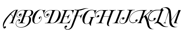 TheLuiston-Italic Font UPPERCASE