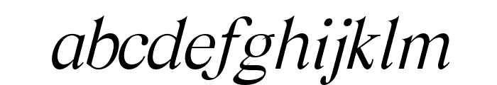 TheMinang-ExtraLightItalic Font LOWERCASE