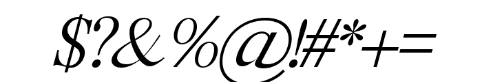TheMinang-LightItalic Font OTHER CHARS