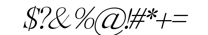 TheMinang-ThinItalic Font OTHER CHARS