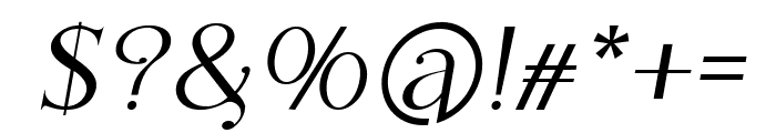 ThePaloma-Italic Font OTHER CHARS