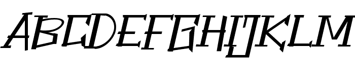 ThePowerOfFear-Italic Font UPPERCASE