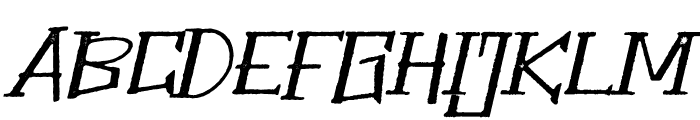 ThePowerOfFear-ItalicStamp Font UPPERCASE