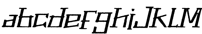 ThePowerOfFear-ItalicStamp Font LOWERCASE