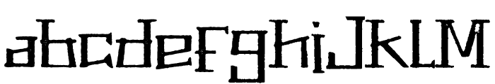 ThePowerOfFear-Stamp Font LOWERCASE