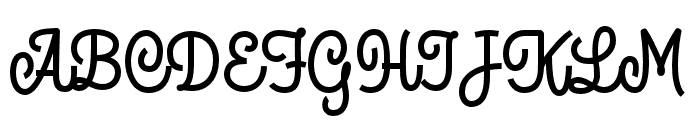 TheRouged Font UPPERCASE