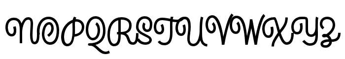 TheRouged Font UPPERCASE