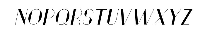TheRuttmey-Italic Font UPPERCASE
