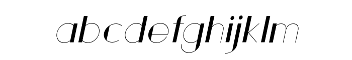 TheRuttmey-Italic Font LOWERCASE
