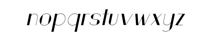 TheRuttmey-Italic Font LOWERCASE