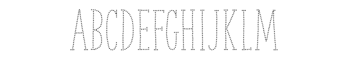 TheSerifHandDotted Font UPPERCASE