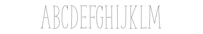 TheSerifHandDotted Font LOWERCASE