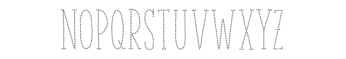 TheSerifHandDotted Font LOWERCASE