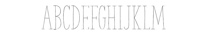 TheSerifHandLight Font LOWERCASE
