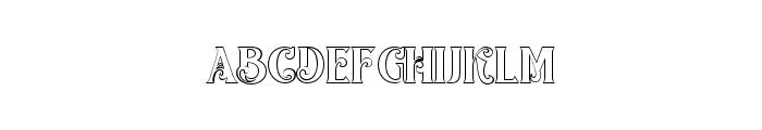 TheVictorianElders-Outline Font LOWERCASE
