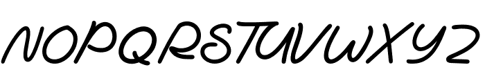 Thearopy Script Font UPPERCASE