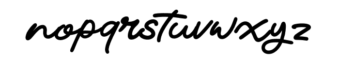 Thearopy Script Font LOWERCASE