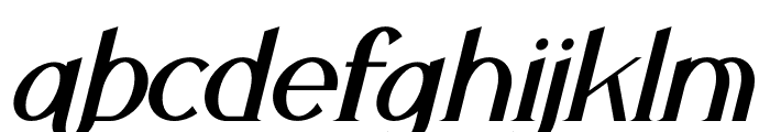 Theffable Italic Font LOWERCASE