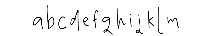 Thelights-Regular Font LOWERCASE