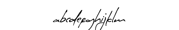 TheodoreHandwritten Font LOWERCASE